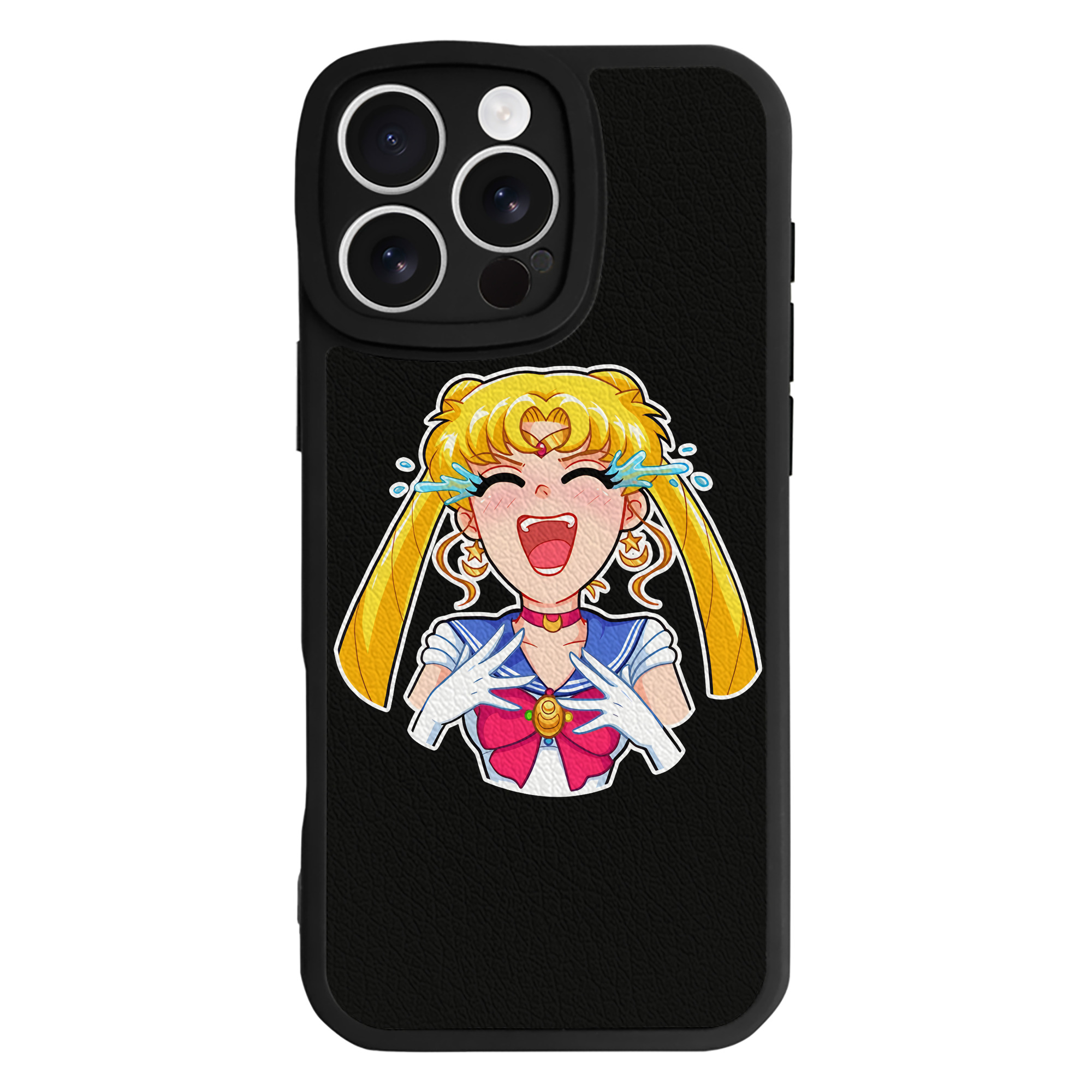 （画像用） 美少女戦士セーラームーン 月野 うさぎ つきの うさぎ Sailor Moon Tsukino Usagi 【iPhone 16シリーズ対応】シリコンスマホケース（レザー調） 材質：シリコン